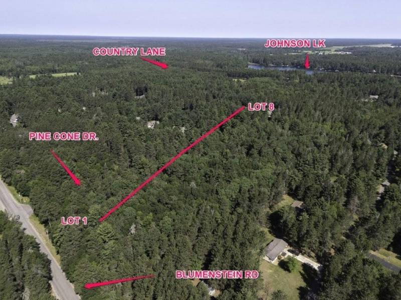 Lots 1-8 Pine Cone Lane, , Woodruff,  WI 54568 United States